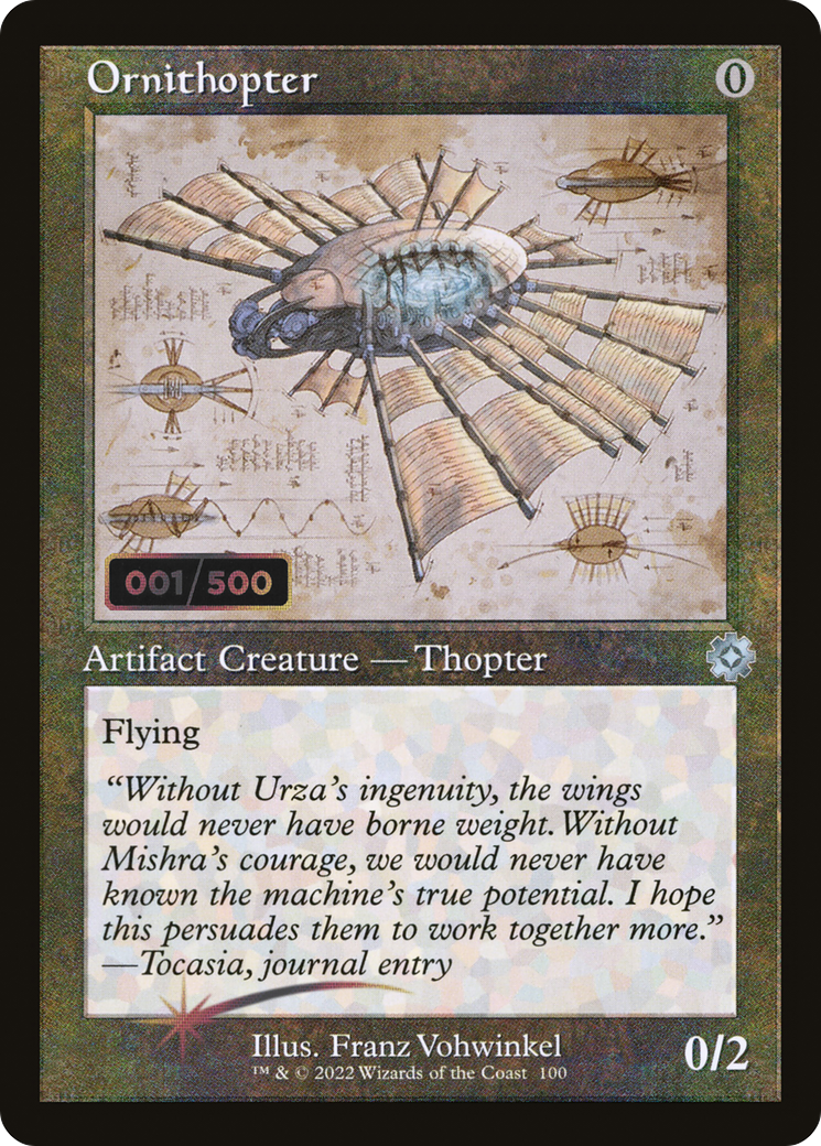 Ornithopter (Retro Schematic) (Serialized) [The Brothers' War Retro Artifacts]-1