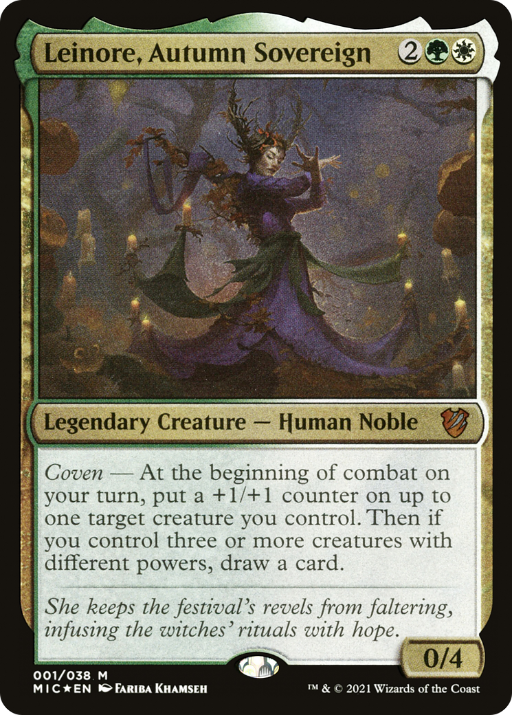Leinore, Autumn Sovereign (Display Commander) [Innistrad: Midnight Hunt Commander]-1