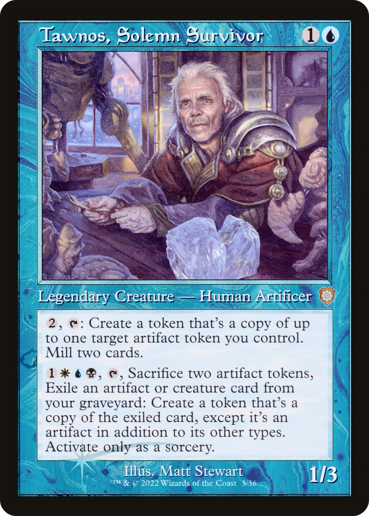 Tawnos, Solemn Survivor (Retro) [The Brothers' War Commander]-1