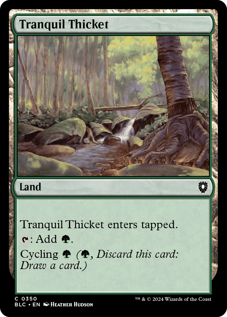 Tranquil Thicket (BLC-350) - Bloomburrow Commander-1