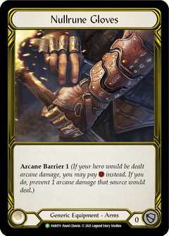 Nullrune Gloves (Golden) [FAB070] (Promo)  Cold Foil-1