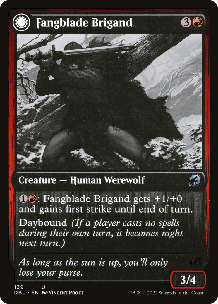 Fangblade Brigand // Fangblade Eviscerator [Innistrad: Double Feature]-3