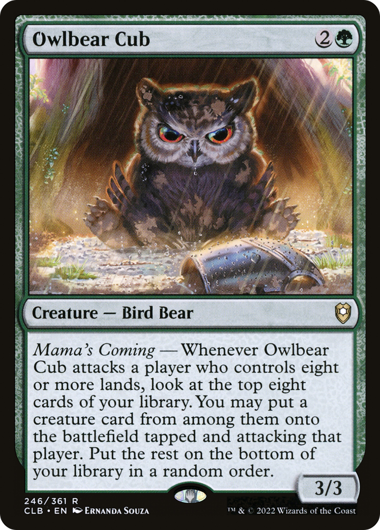 Owlbear Cub [Commander Legends: Battle for Baldur's Gate]-1
