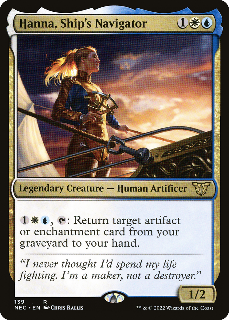 Hanna, Ship's Navigator [Kamigawa: Neon Dynasty Commander]-1