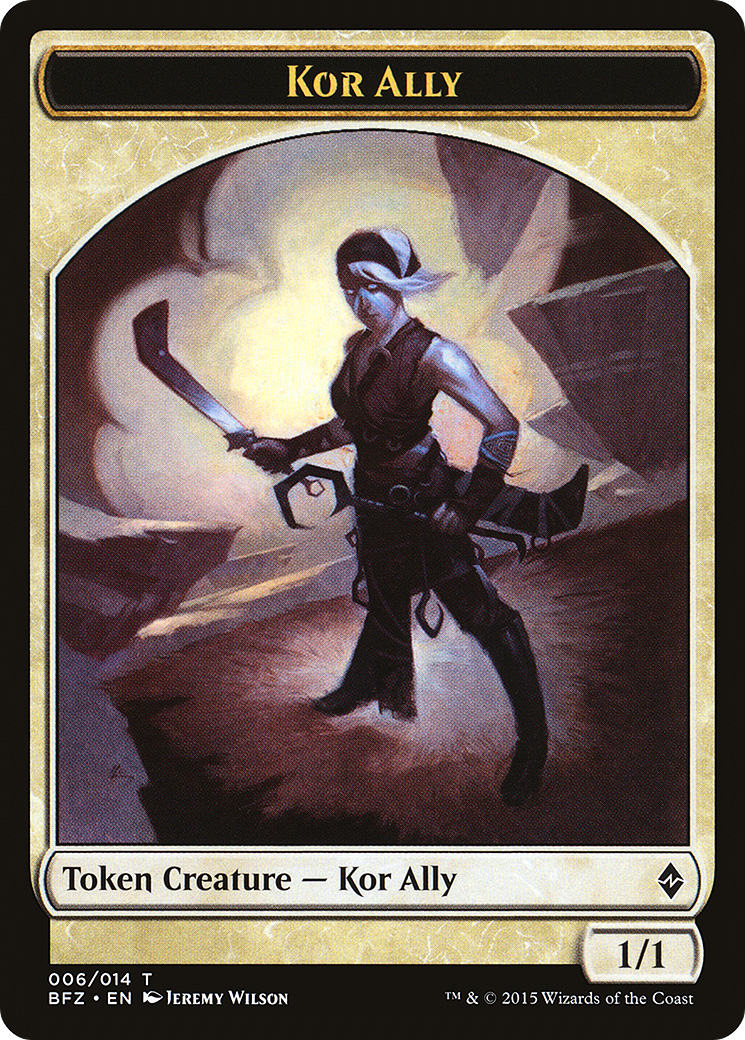 Kor Ally Token [Battle for Zendikar Tokens]-1