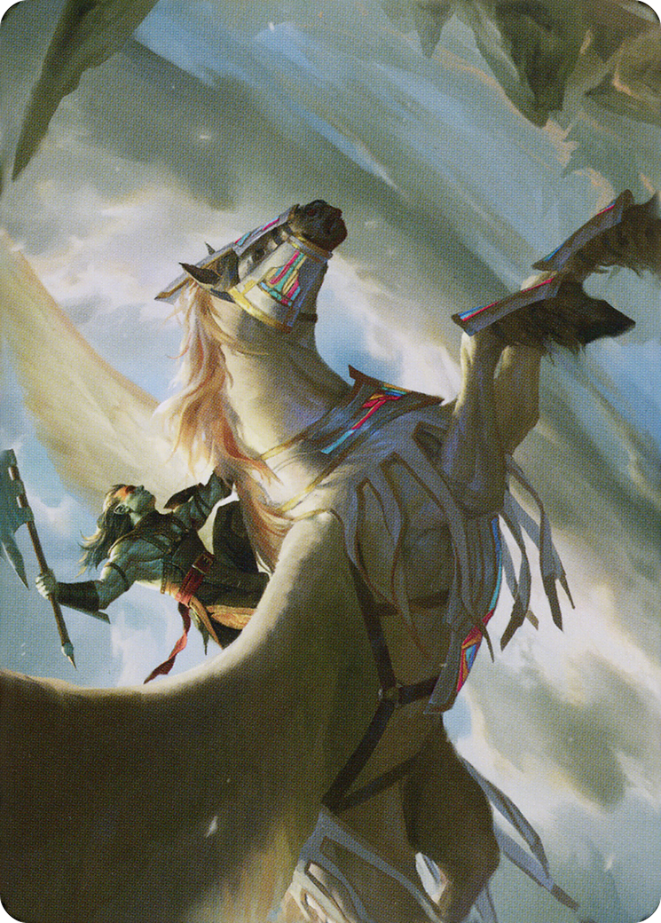 Cleaving Skyrider // Cleaving Skyrider (ADMU-005) - Dominaria United Art Series (Borderless)-3
