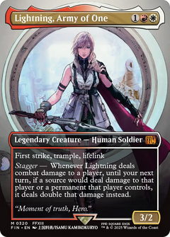 Lightning, Army of One (Borderless) (0320) [FINAL FANTASY]-1