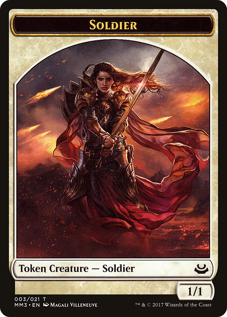 Soldier Token (003/021) [Modern Masters 2017 Tokens]-1