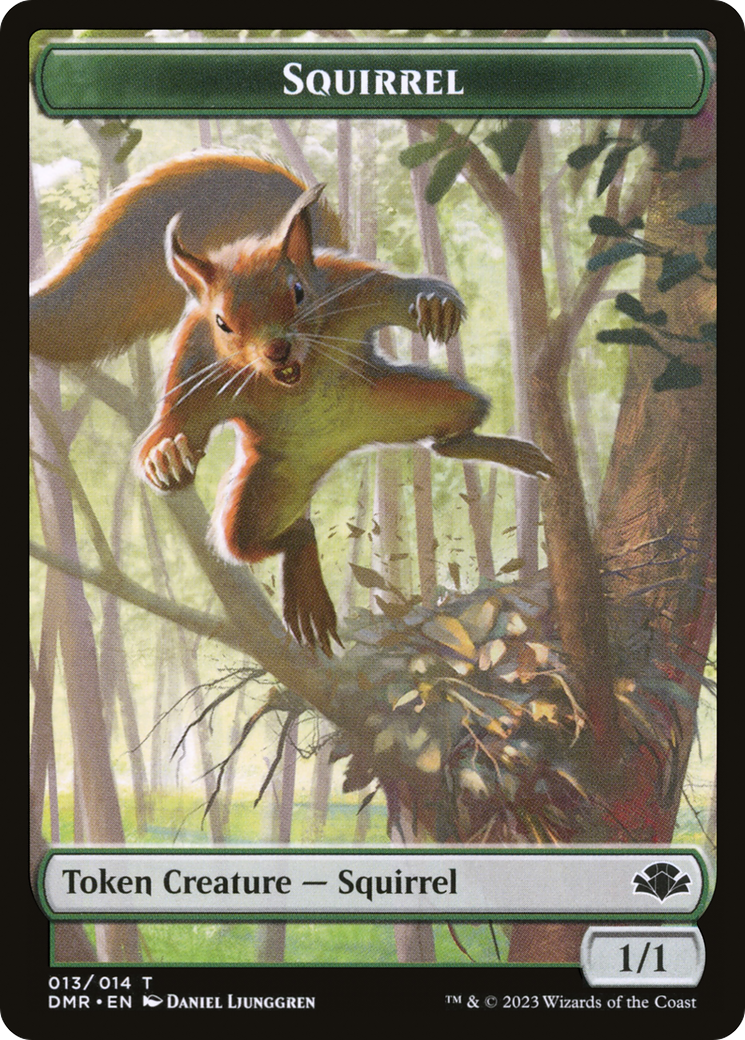 Squirrel Token [Dominaria Remastered Tokens]-1