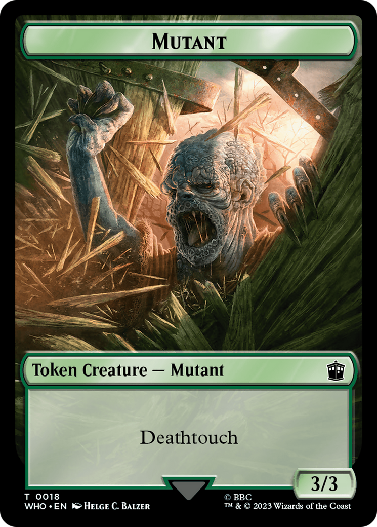 Alien Angel // Mutant Double-Sided Token [Doctor Who Tokens]-2