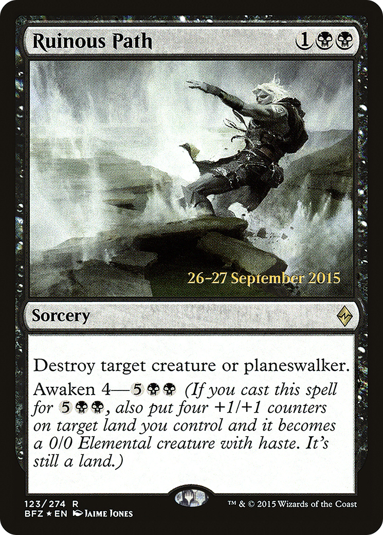 Ruinous Path [Battle for Zendikar Prerelease Promos]-1