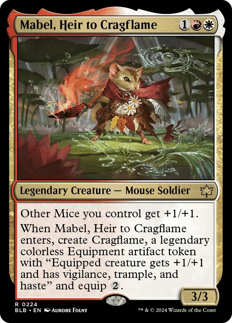 Mabel, Heir to Cragflame [Bloomburrow]-1