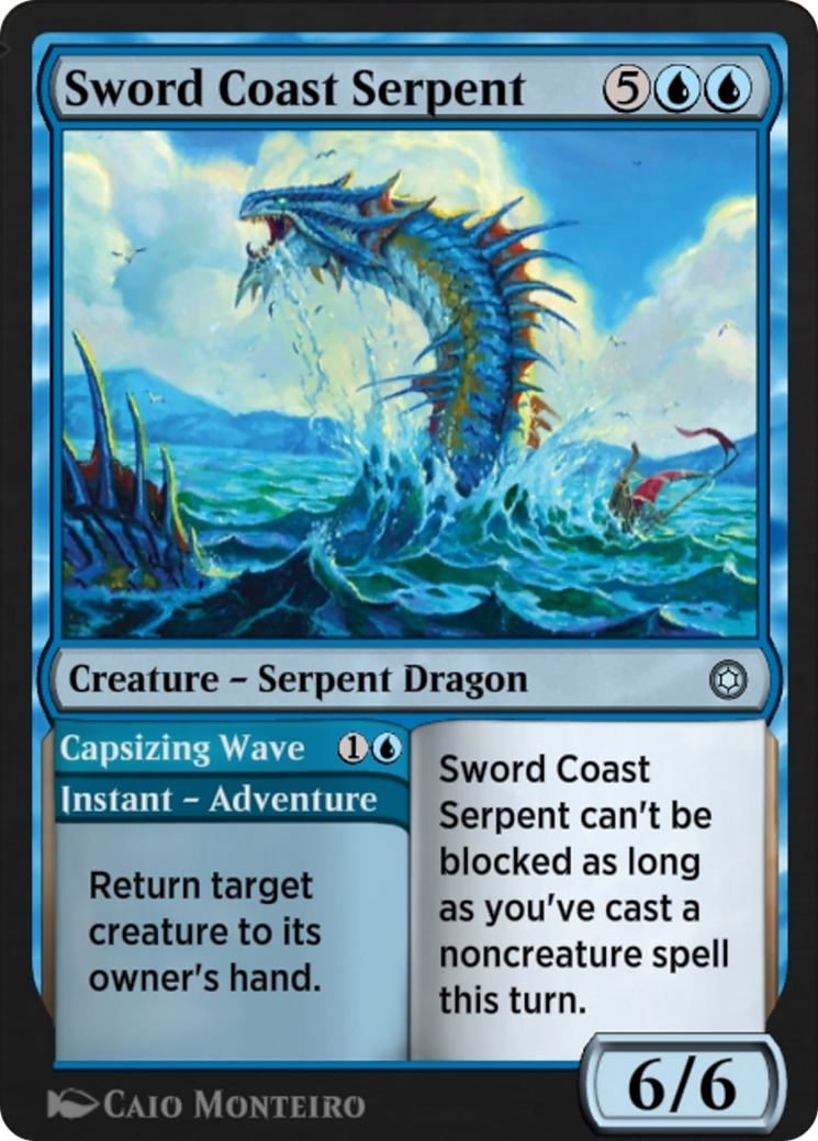 Sword Coast Serpent // Capsizing Wave (HBG-134) - Alchemy Horizons: Baldur's Gate-1