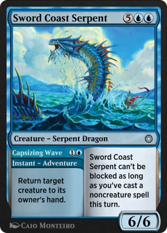 Sword Coast Serpent // Capsizing Wave (HBG-134) - Alchemy Horizons: Baldur's Gate-1