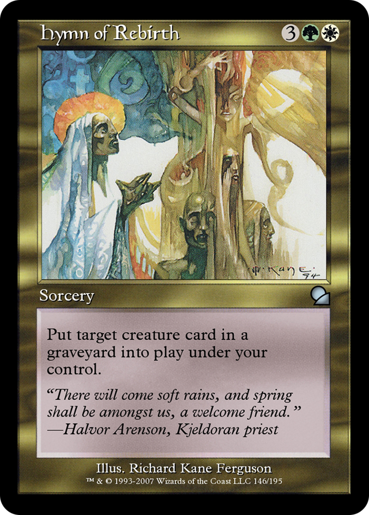 Hymn of Rebirth (ME1-146) - Masters Edition Foil-1