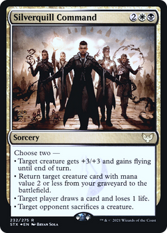 Silverquill Command [Strixhaven: School of Mages Prerelease Promos]-1