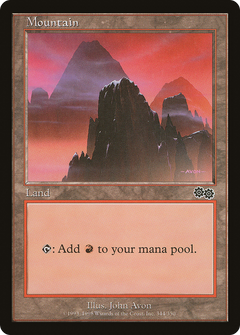 Mountain (344) [Urza's Saga]-1
