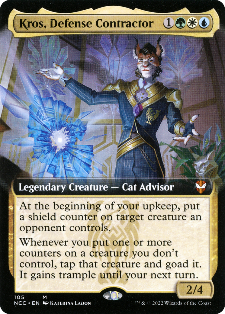 Kros, Defense Contractor (Extended Art) [Streets of New Capenna Commander]-1