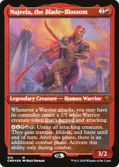 Najeela, the Blade-Blossom (Etched) [Commander Legends]-1