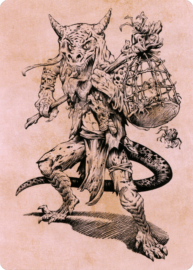 Taunting Kobold // Taunting Kobold (ACLB-057) - Battle for Baldur's Gate Art Series (Borderless)-3