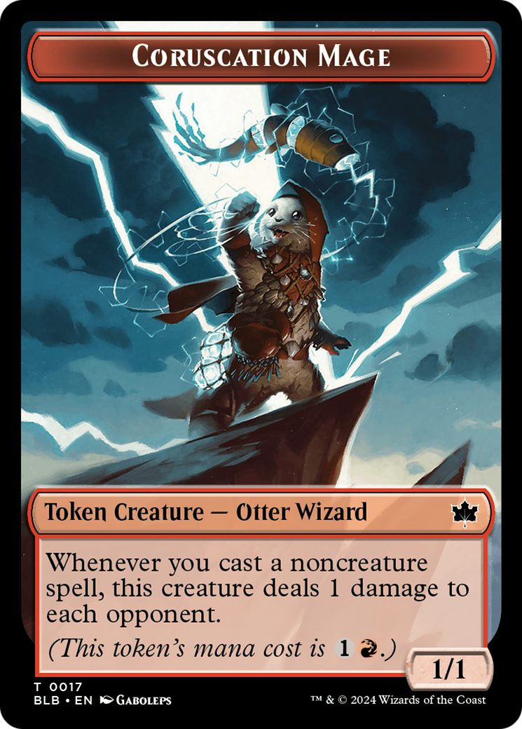 Food // Coruscation Mage Double-Sided Token [Bloomburrow Tokens]-2