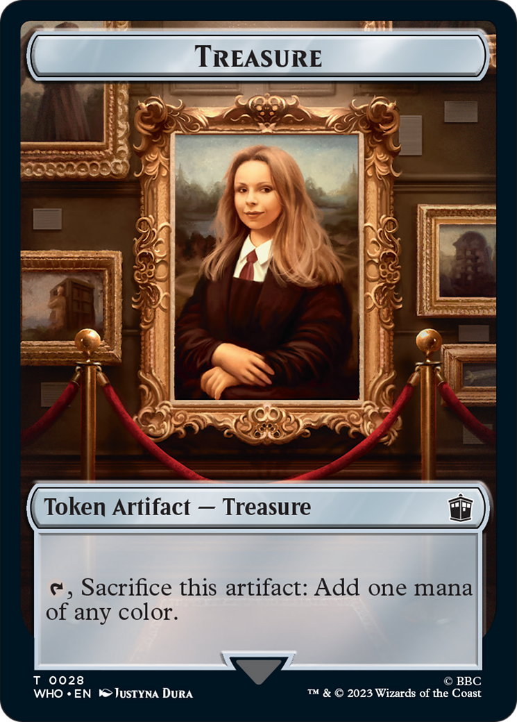 Warrior // Treasure (0028) Double-Sided Token [Doctor Who Tokens]-2