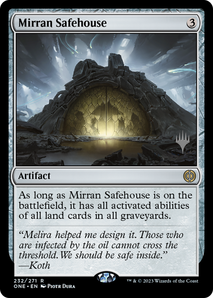 Mirran Safehouse (Promo Pack) [Phyrexia: All Will Be One Promos]-1