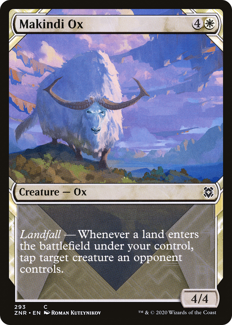 Makindi Ox (Showcase) [Zendikar Rising]-1