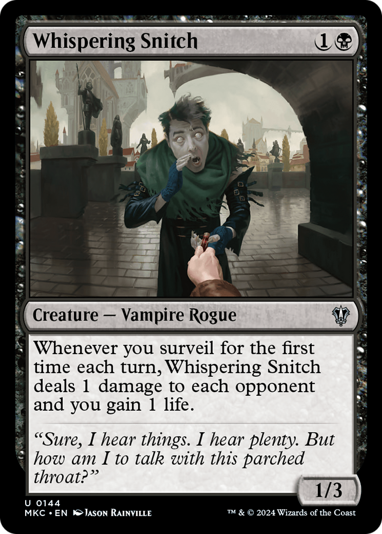 Whispering Snitch (MKC-144) - Murders at Karlov Manor Commander-1