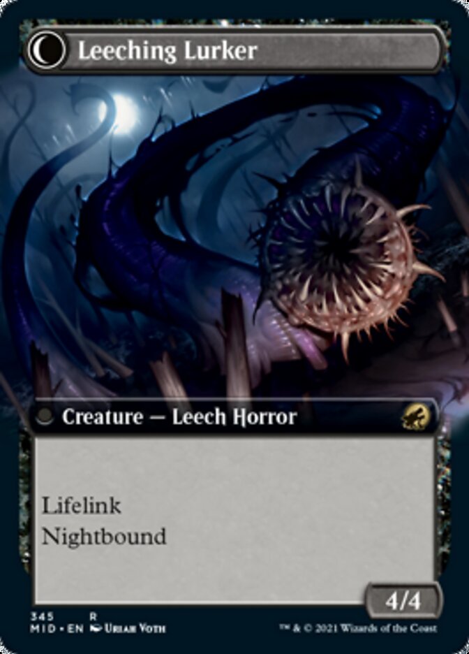 Curse of Leeches // Leeching Lurker (Extended Art) [Innistrad: Midnight Hunt]-2