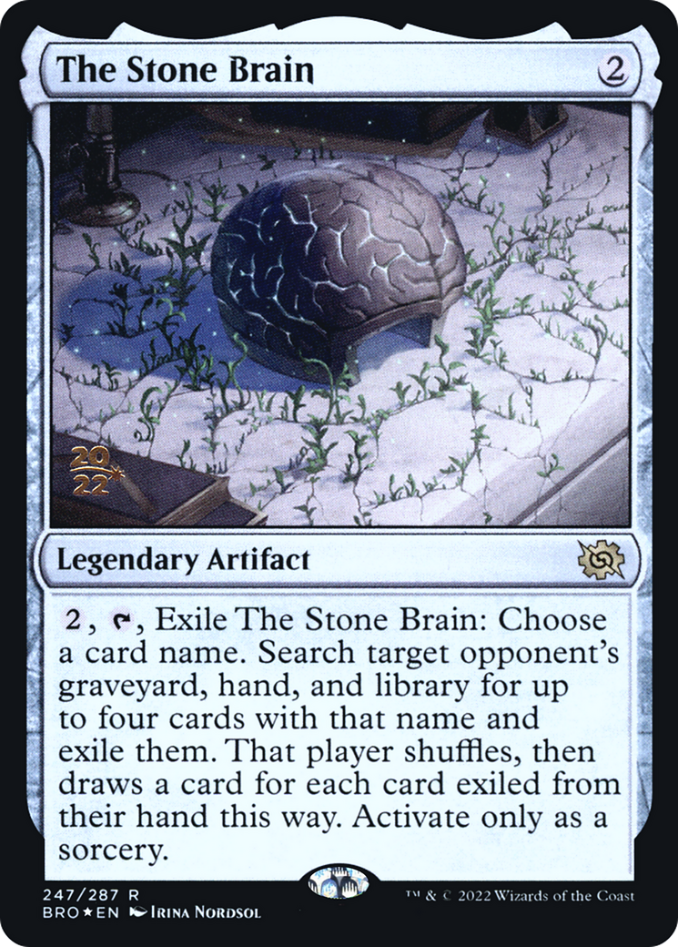 The Stone Brain [The Brothers' War Prerelease Promos]-1