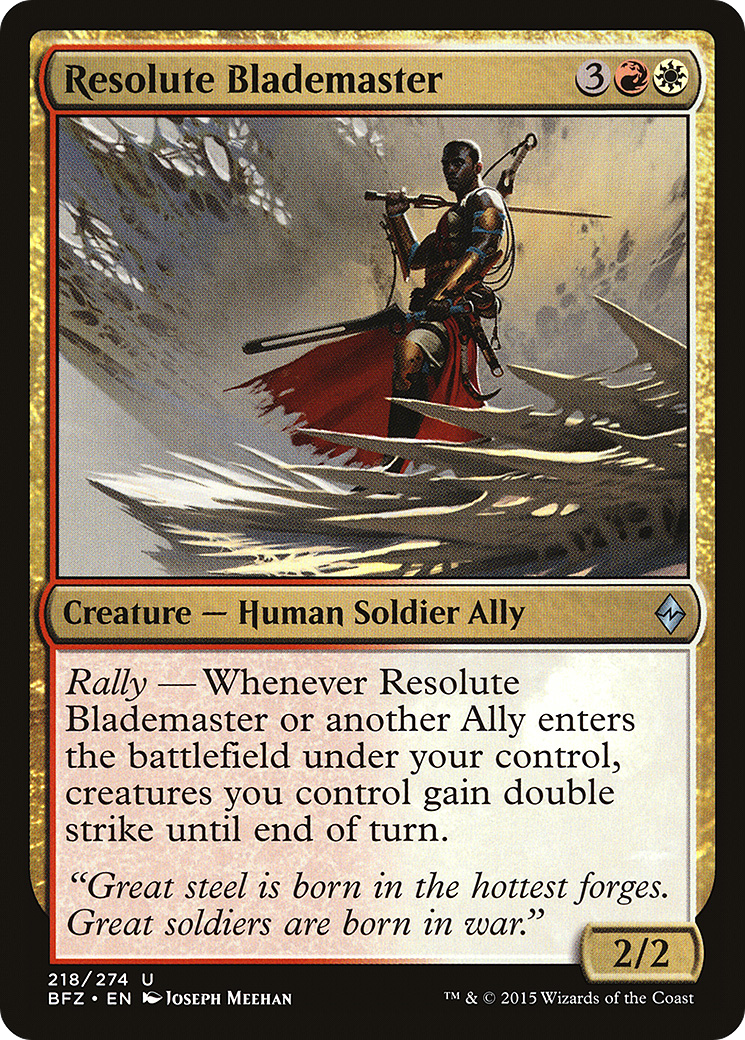 Resolute Blademaster [Battle for Zendikar]-1