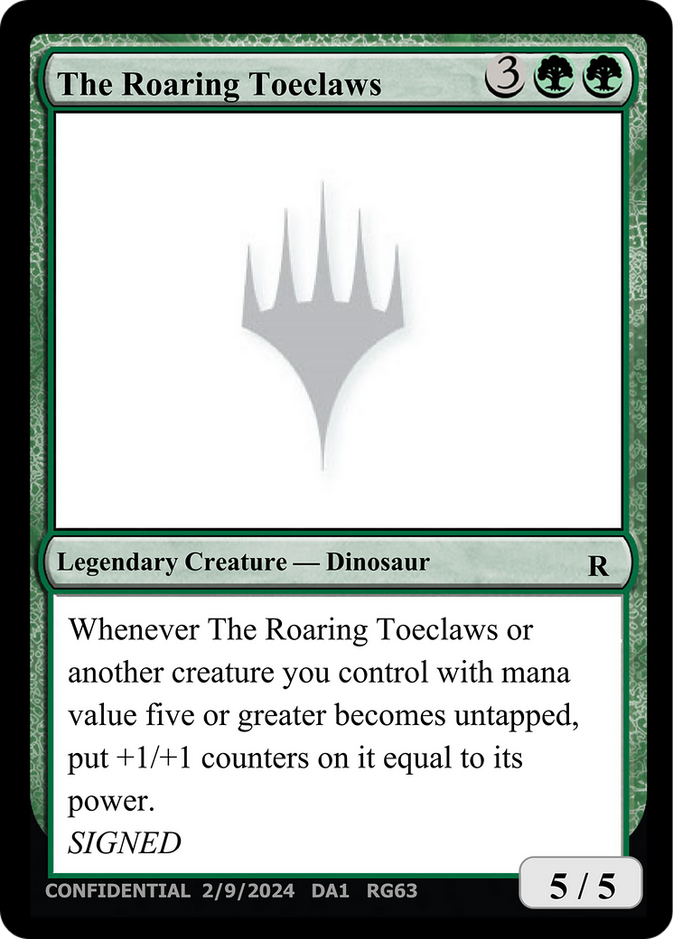 The Roaring Toeclaws (UNK-RG63) - Unknown Event-1