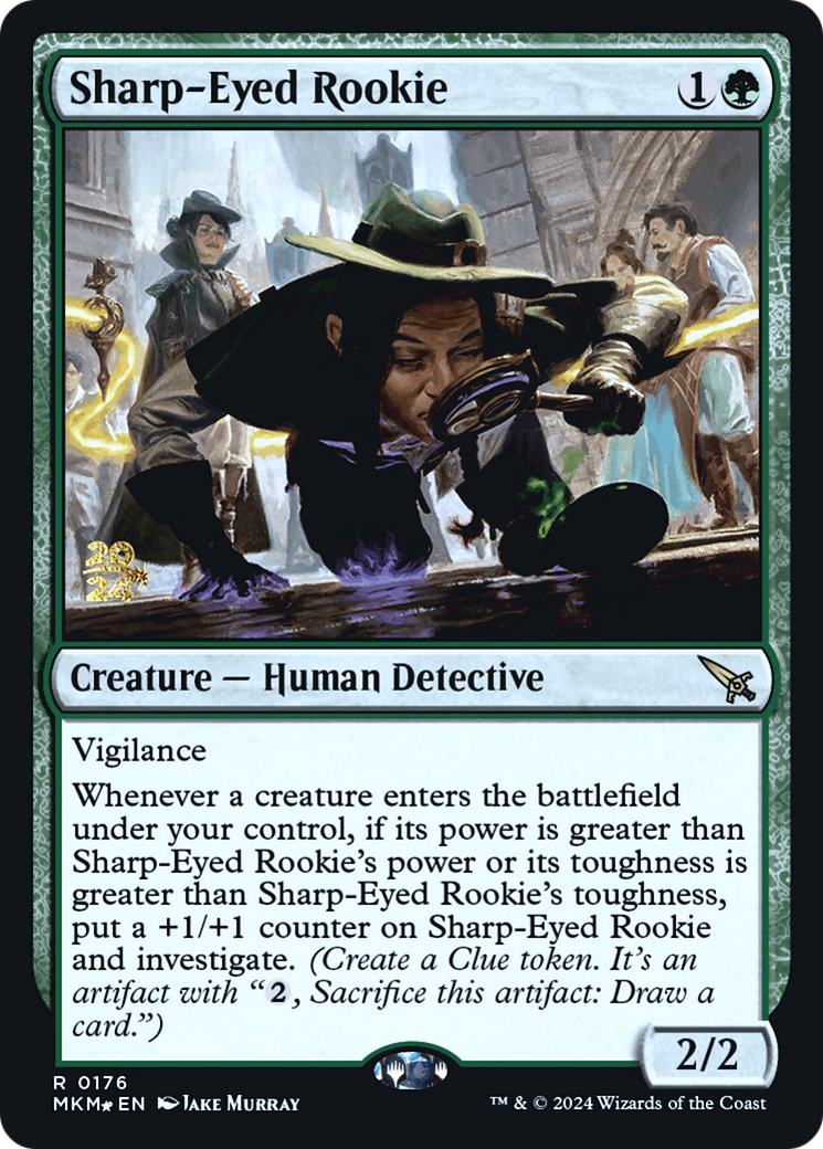 Sharp-Eyed Rookie [Murders at Karlov Manor Prerelease Promos]-1