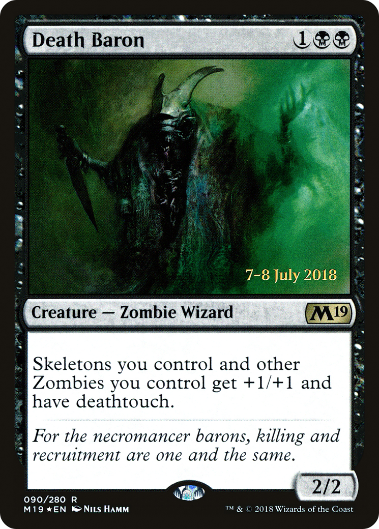 Death Baron [Core Set 2019 Prerelease Promos]-1