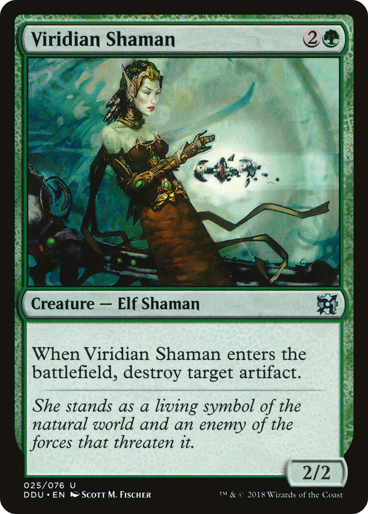 Viridian Shaman (DDU-025) - Duel Decks: Elves vs. Inventors-1