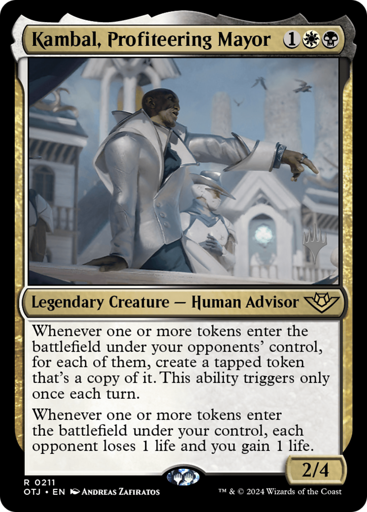 Kambal, Profiteering Mayor (Promo Pack) [Outlaws of Thunder Junction Promos]-1