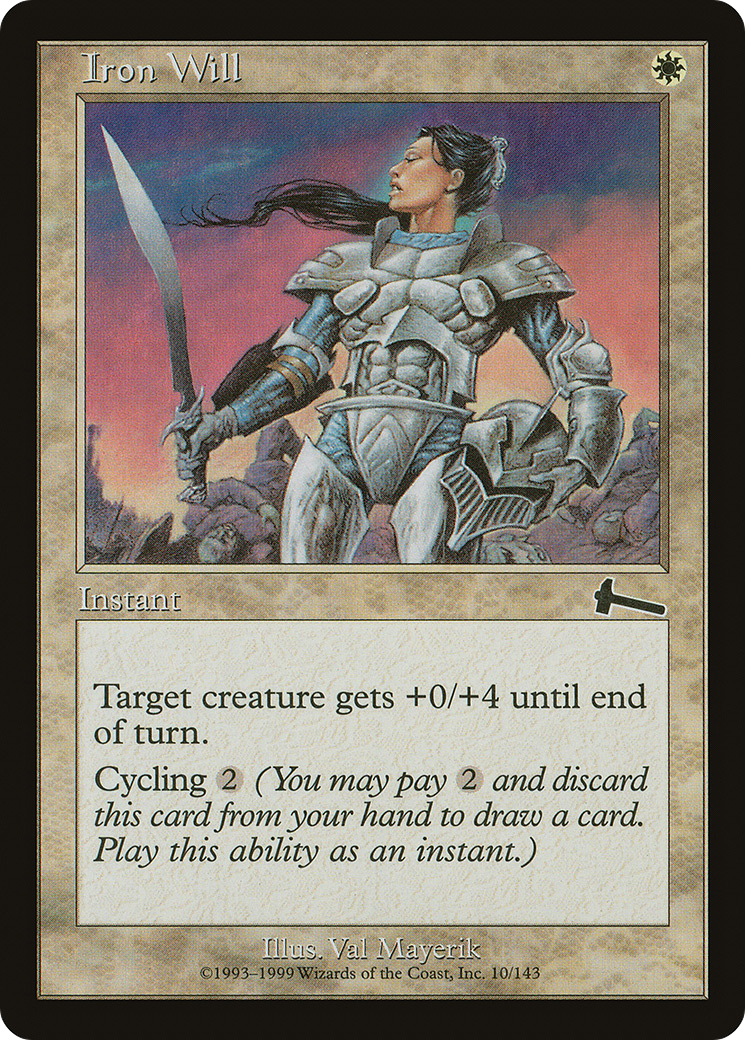 Iron Will [Urza's Legacy]-1