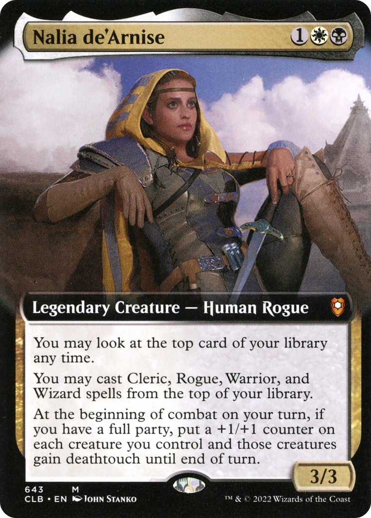 Nalia de'Arnise (Extended Art) [Commander Legends: Battle for Baldur's Gate]-1
