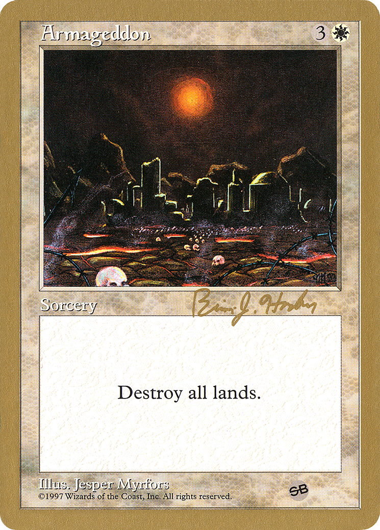 Armageddon - 1998 Brian Hacker (5ED) (SB) (WCD-) - World Championship Decks 1998-1