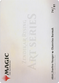 Akiri, Fearless Voyager // Akiri, Fearless Voyager (AZNR-074) - Zendikar Rising Art Series (Borderless)-2