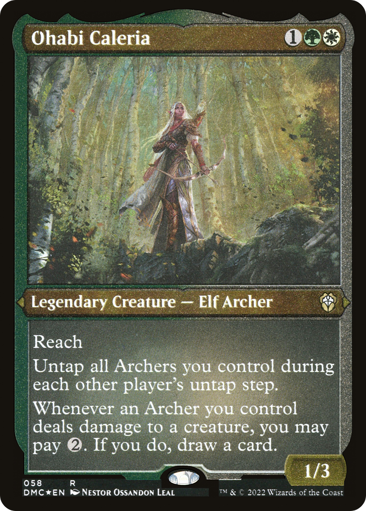 Ohabi Caleria (DMC-058) - Dominaria United Commander Etched Foil-1