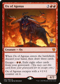 Ox of Agonas (Promo Pack) [Theros Beyond Death Promos]-1