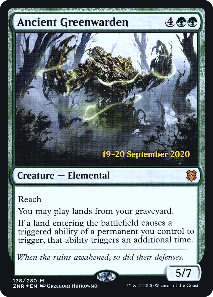Ancient Greenwarden [Zendikar Rising Prerelease Promos]-1