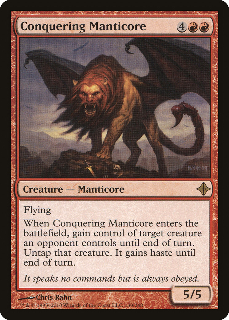 Conquering Manticore [Rise of the Eldrazi]-1