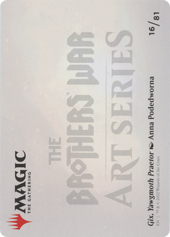 Gix, Yawgmoth Praetor // Gix, Yawgmoth Praetor (ABRO-016) - The Brothers' War Art Series (Borderless)-2