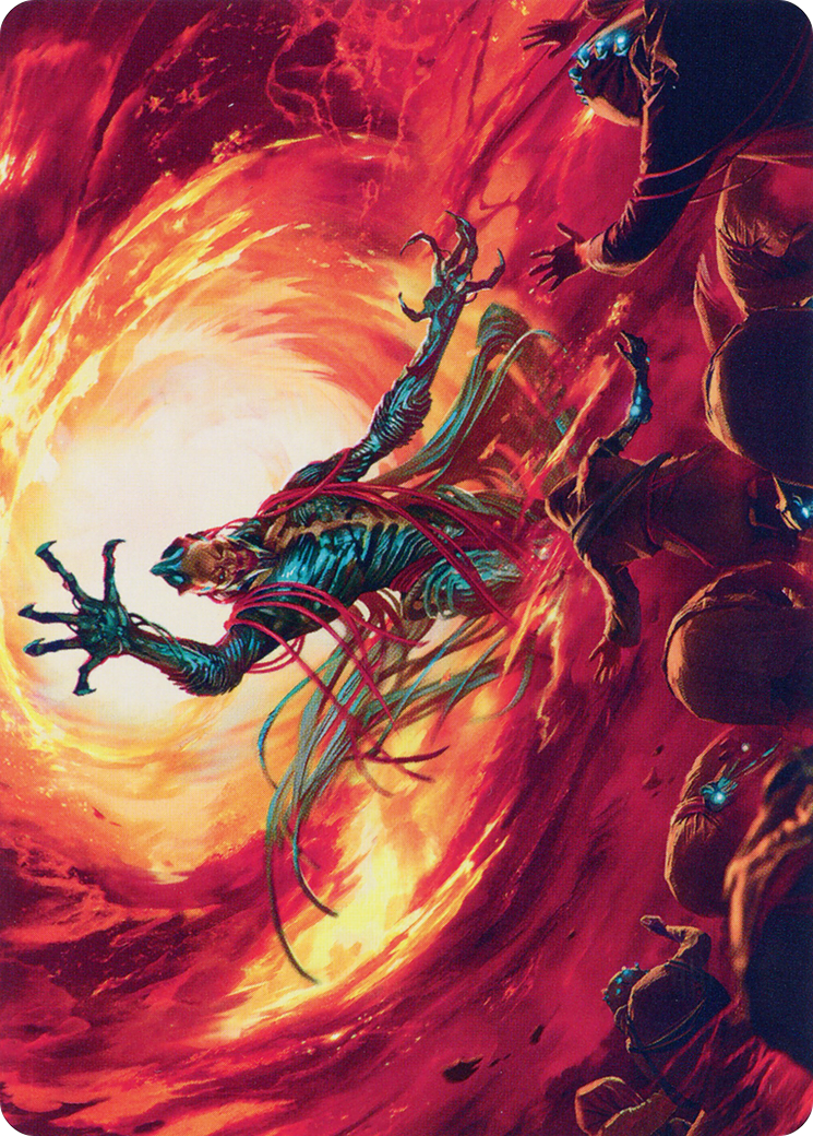 Gix, Yawgmoth Praetor // Gix, Yawgmoth Praetor (ABRO-016) - The Brothers' War Art Series (Borderless) Foil-1
