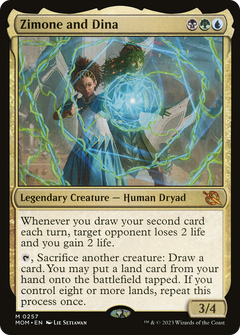 Zimone and Dina (MOM-257) - March of the Machine Foil-1