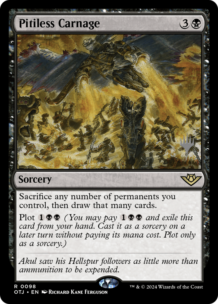 Pitiless Carnage (Promo Pack) [Outlaws of Thunder Junction Promos]-1