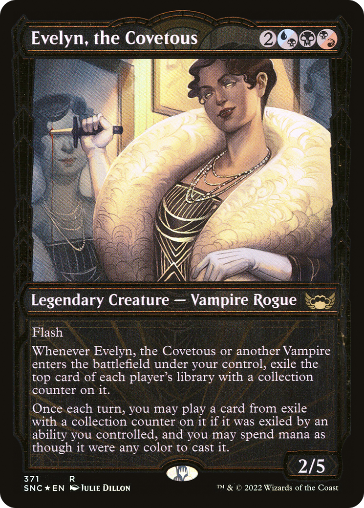 Evelyn, the Covetous (Showcase Golden Age Gilded Foil) [Streets of New Capenna]-1